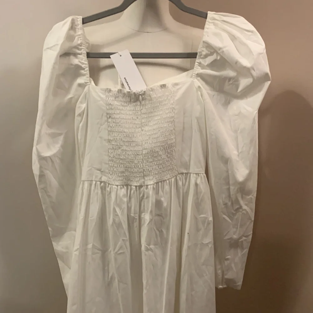 Reformation Luce Corset drop waist Dress White size 2 bridal - Picture 10 of 16